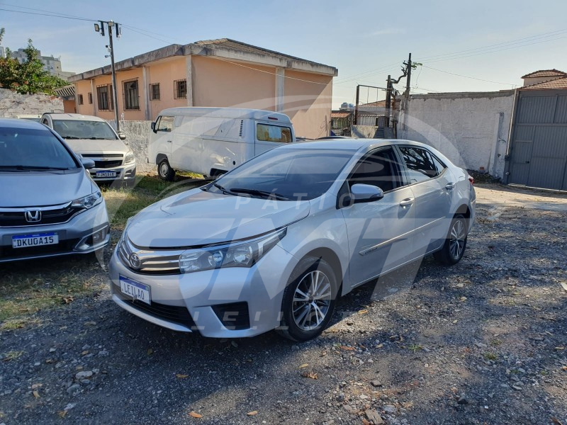 TOYOTA COROLLA GLI18 CVT; 2016/2017; PRATA; ALCO.GASOL