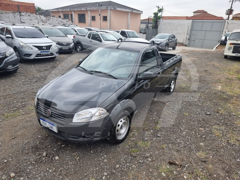 FIAT STRADA WORKING; 2012/2013; PRETA; ALCO.GASOL