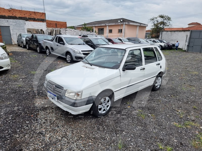FIAT UNO MILLE ECONOMY; 2009/2010; BRANCA; ALCO.GASOL