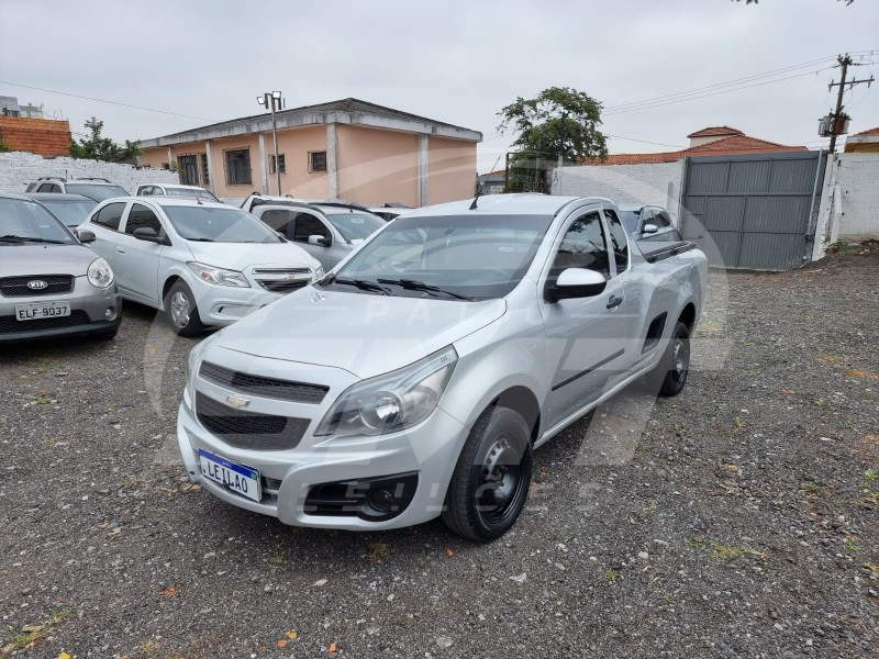 CHEVROLET MONTANA LS; 2013/2014; PRATA; ALCO.GASOL